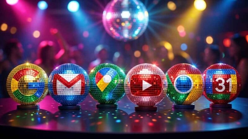 Google Disco Ball Icons
